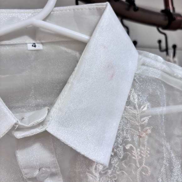 Toddler Boy's Filipino Philippines Barong Shirt 4T - Picture 4 of 4